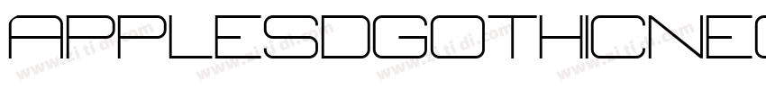 applesdgothicneo bol字体转换